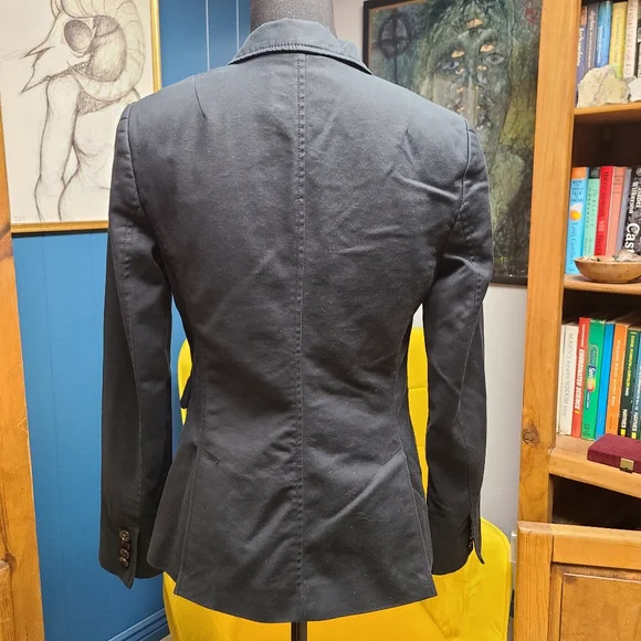 Banana Republic Blazer Size 6 Navy Blue - Picture 6 of 8